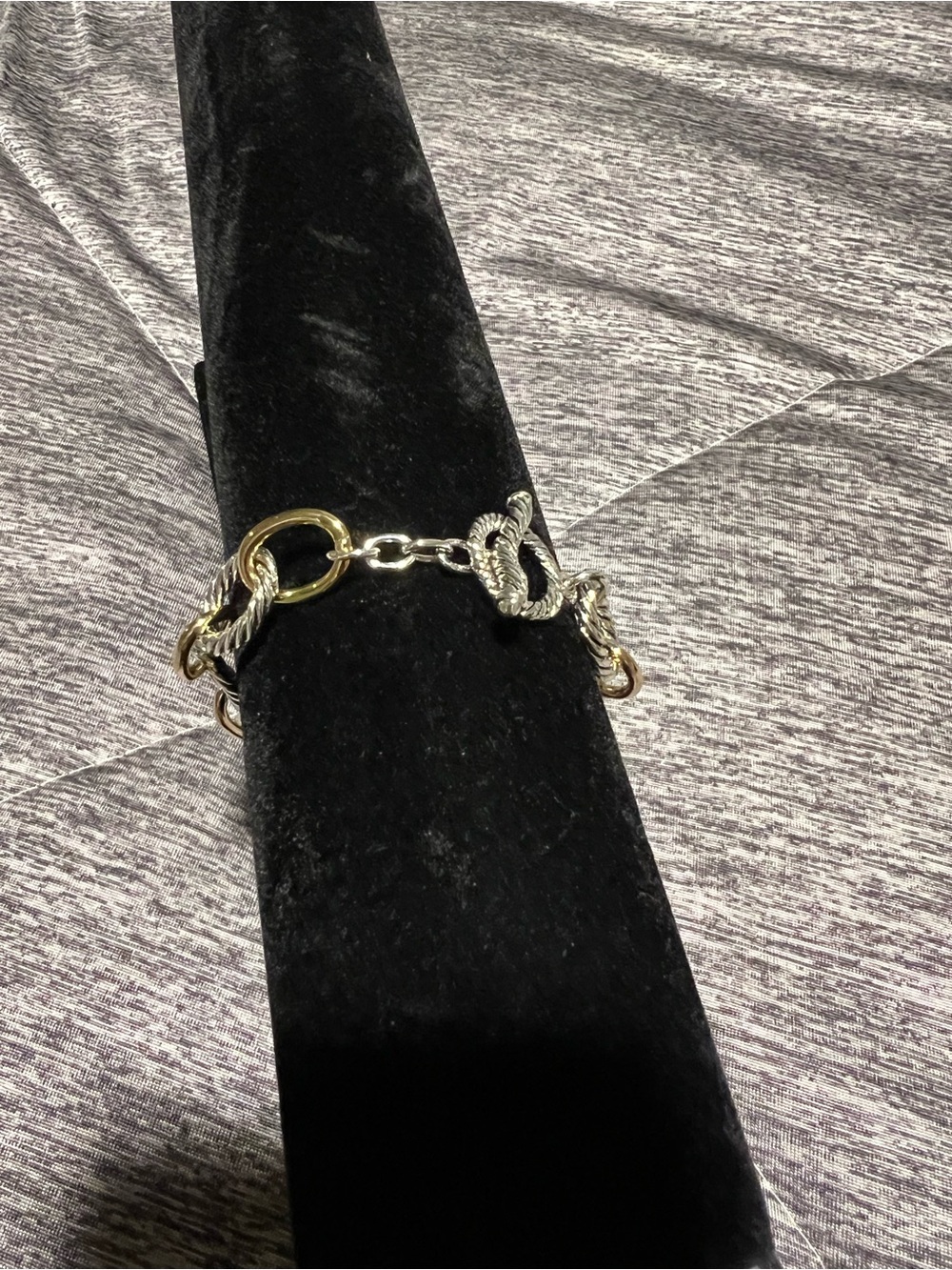 Two-Tone Rope Link Bracelet - Gold & Silver